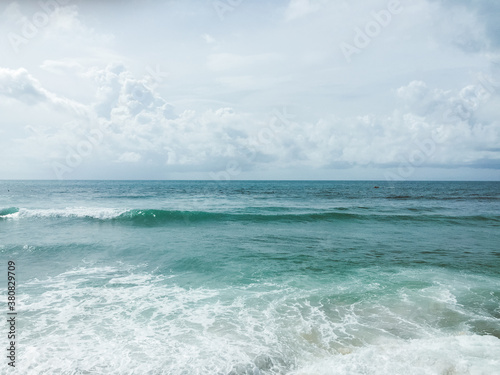 The open sea seen from the coast