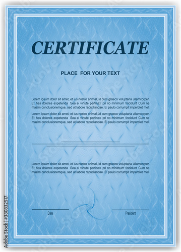 Design elements. Guilloche elements for make diploma or certificate.