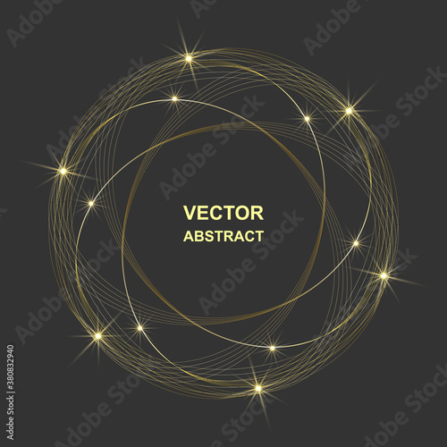 Design elements. Ring circle elegant frame border.