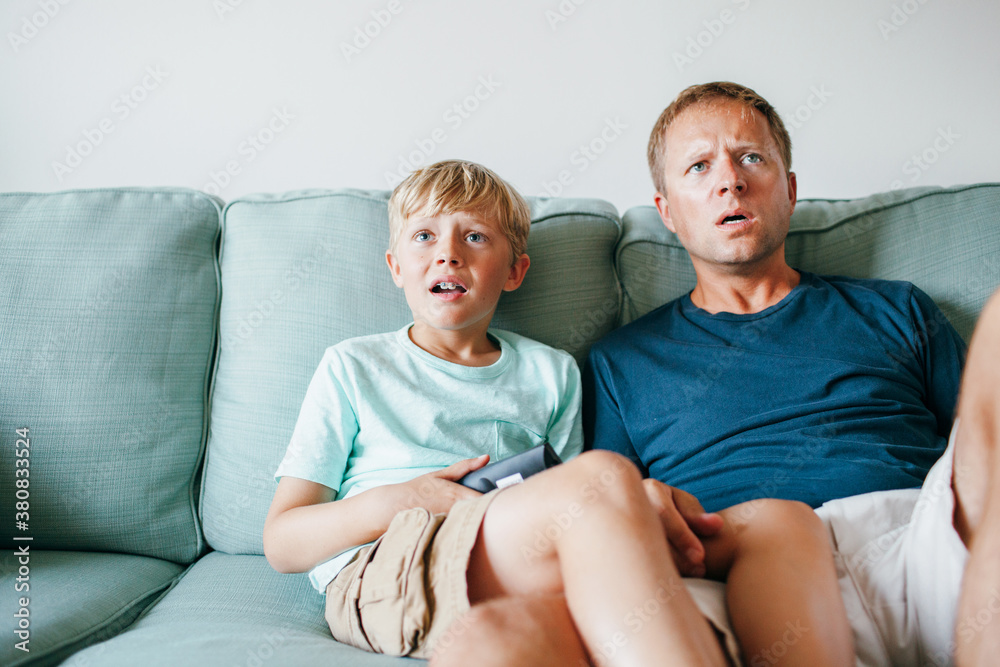 father and son disgusted by something on tv father and son disgusted by something on tv