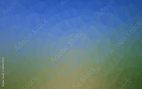 Light Blue  Green vector blurry triangle pattern. A vague abstract illustration with gradient. Elegant pattern for a brand book.