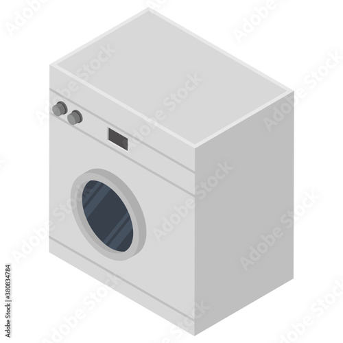 
Washing machine isometric icon 
