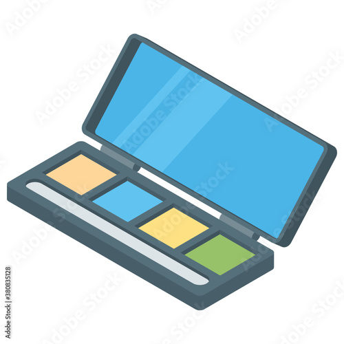 
Eye shades kit icon in isometric vector 
