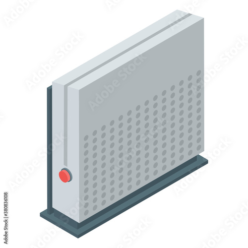 
Gamebox icon in isometric vector 

