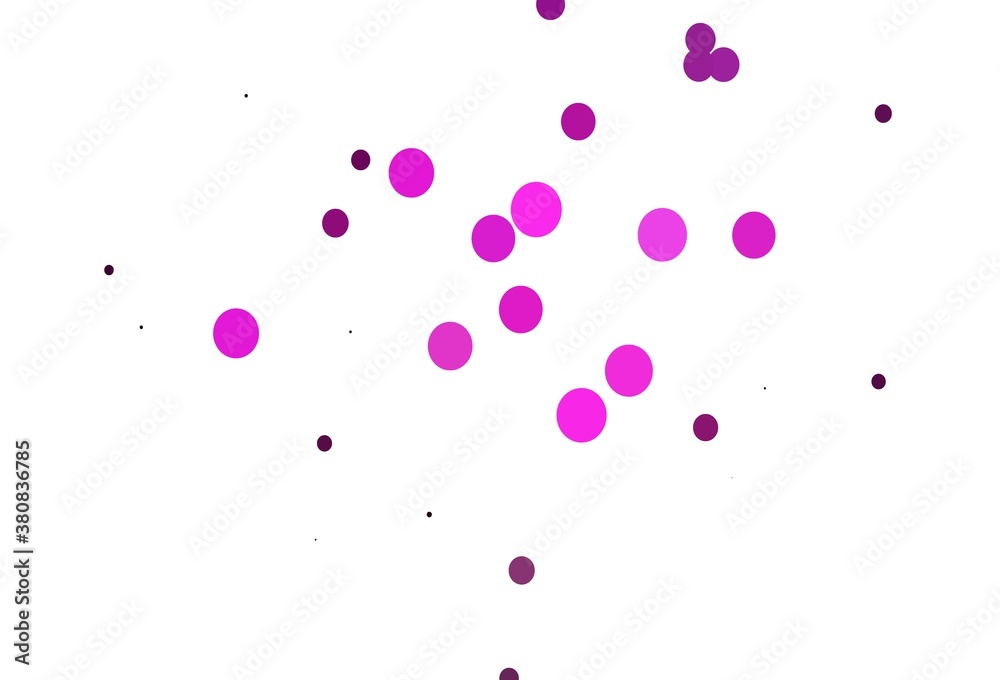 Light Pink vector backdrop with dots. Light Pink vector backdrop with dots.