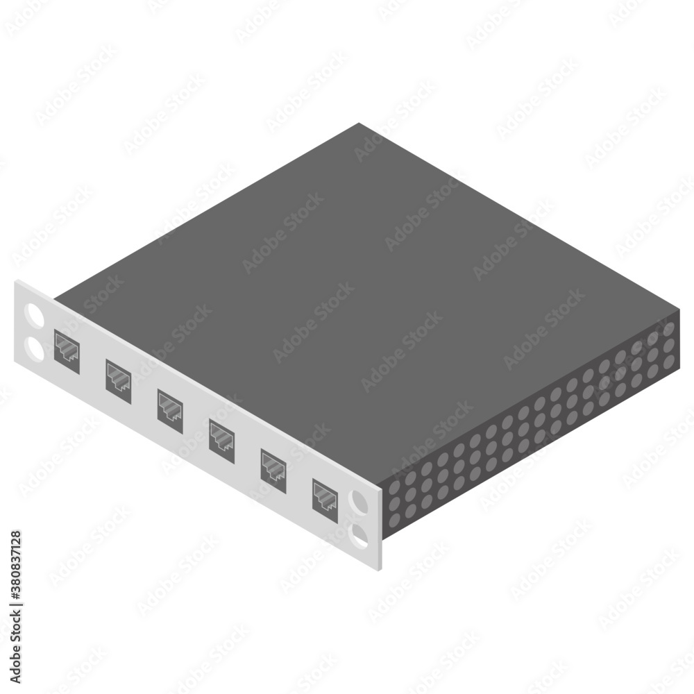 Isometric vector icon of power supply,
Isometric vector icon of power supply,