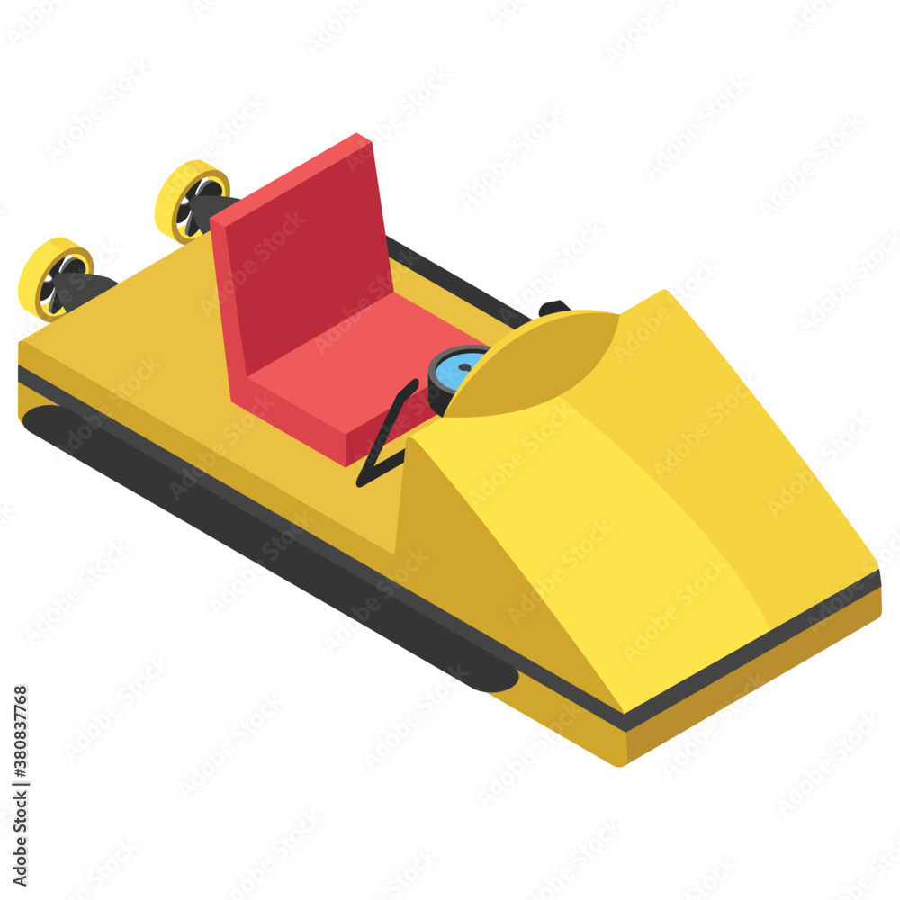Isometric vector icon of diving vehicle,
Isometric vector icon of diving vehicle,