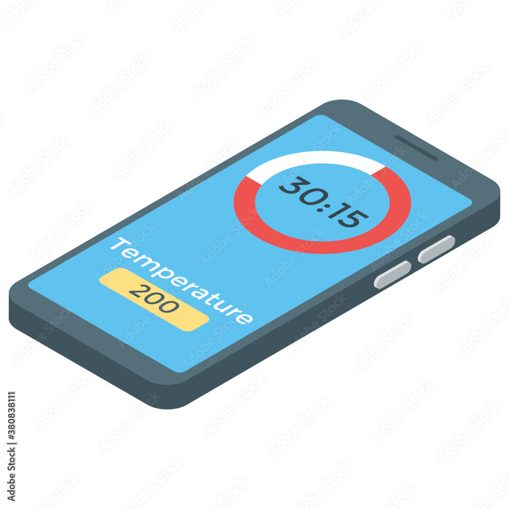 Temperature measurement app icon vector
Temperature measurement app icon vector
