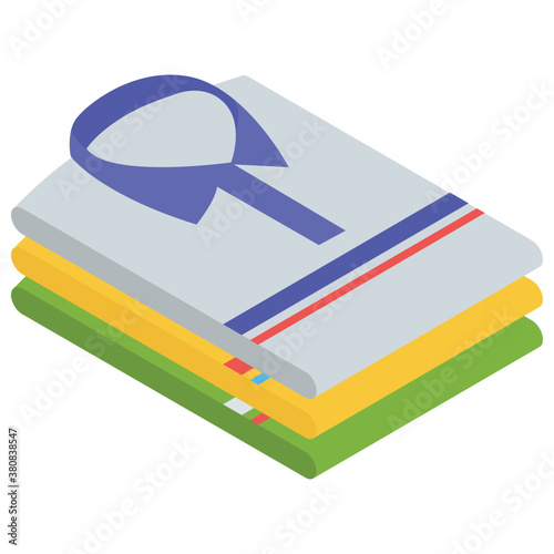 
T shirts icon in isometric vector 
