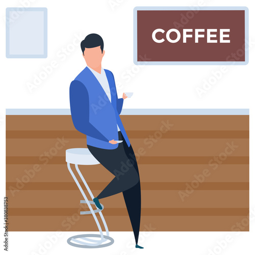 
Illustration of workplace isolated on white background 
