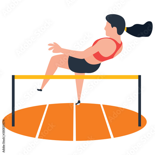 
Athlete icon, isometric vector design.
