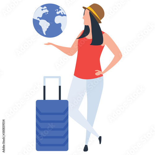 
World tour illustration vector 
