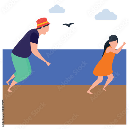 
Fatherhood illustration vector 
