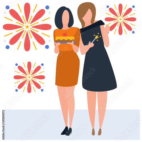 
Party celebrations in illustration vector 
