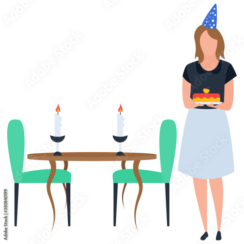 
Party celebrations in illustration vector 
