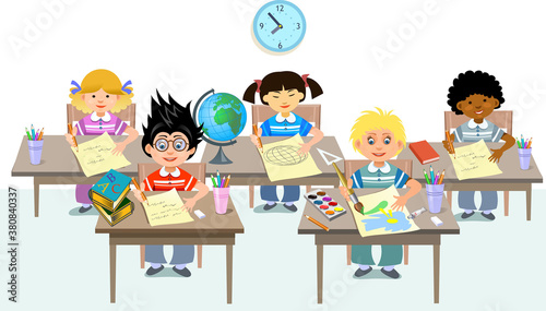 pupils of elementary school