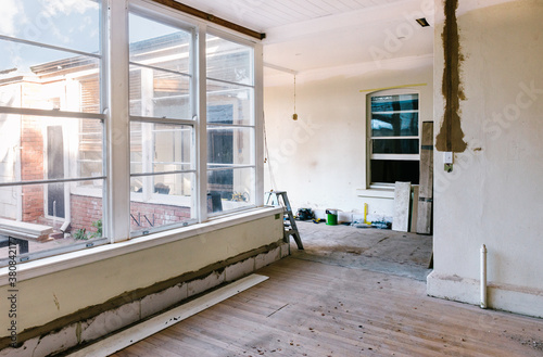 home renovation underway