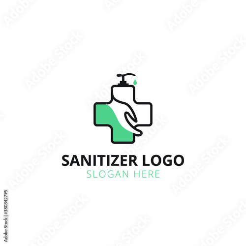 Creative Hand Sanitizer Business Logo Design