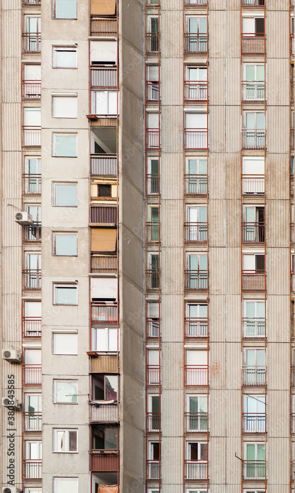 Flats in housing blocks. Flats in housing blocks.