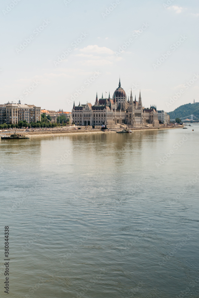 Budapest Parliament by the Danube river Budapest Parliament by the Danube river