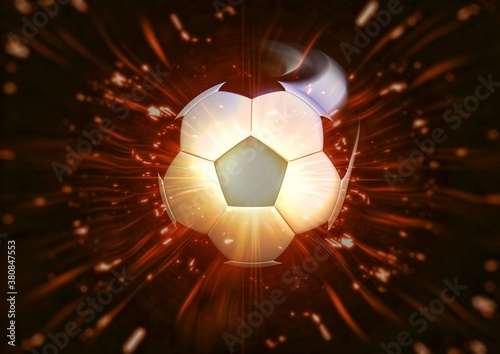 抽象的なサッカーボール