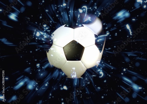 抽象的なサッカーボール