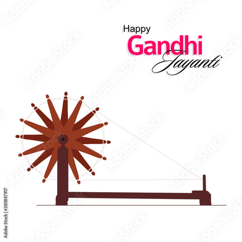 Happy Gandhi Jayanti Banner | Illustration