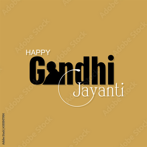 Happy Gandhi Jayanti Banner | Illustration