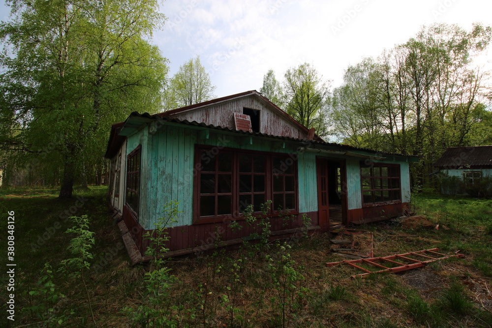 abandoned children's camp building and territory abandoned children's camp building and territory