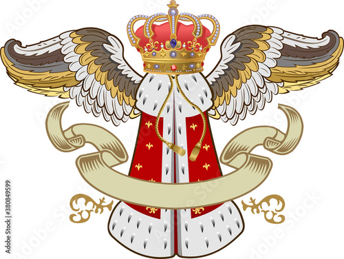 Royal Gold Crown and Wings