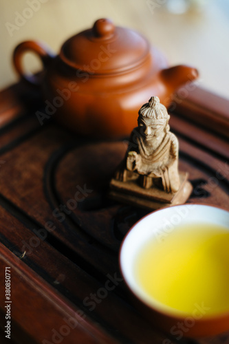 Tea with Buddha photo