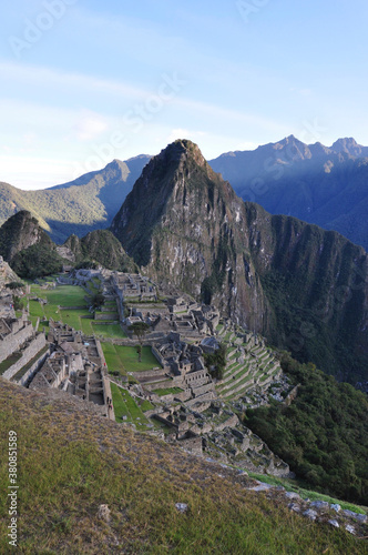 Machu Picchu, the ancient and lost city of the Incas, as seen in the early morning light © Jen