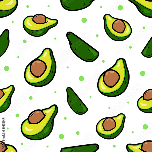 seamless pattern of Avocado