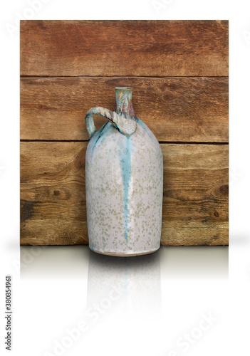 Ceramic glazed bottle