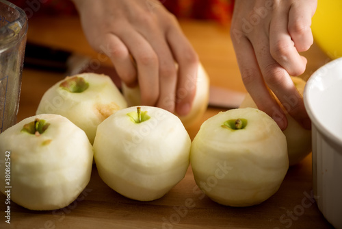Making Apple Pie: Pealing the Apples