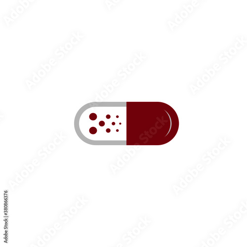 Doctor capsul stethoscope plus illustration vector logo design for medical and health care pharmacy and clinic symbols.