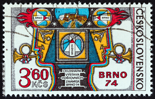 BRNO 74 National Stamp Exhibition Allegory (Czechoslovakia 1974)