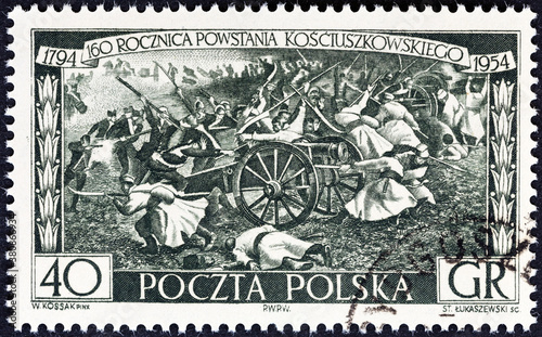 Insurgents Attacking Russians, Kosciuszko's Insurrection (Poland 1954)