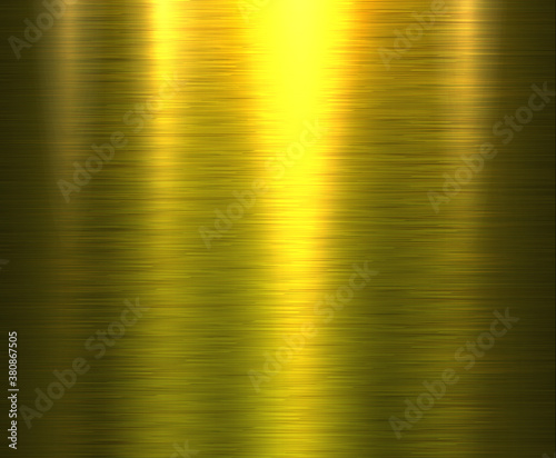 Metal gold texture background, golden brushed metallic texture plate, vector illustration.