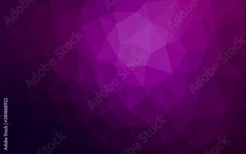 Dark Purple vector polygonal background. Glitter abstract illustration with an elegant design. Brand new design for your business.
