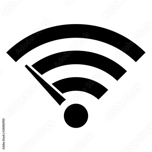 Transfer rate bandwidth of Internet concept, Data consumption vector Glyph icon Design, Data Center and Web Hosting Symbol on White background 