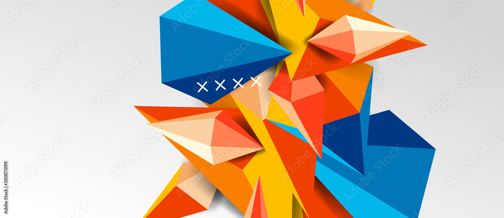3d low poly abstract shape background vector illustration 3d low poly abstract shape background vector illustration