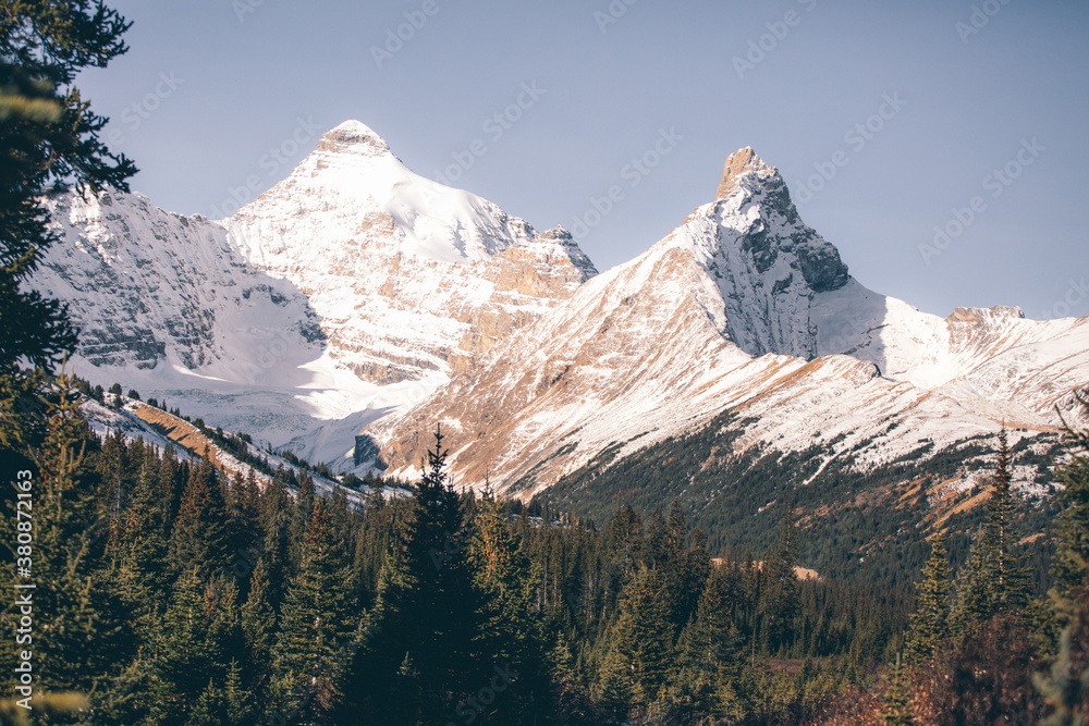 Beautiful Mountain Light Near Jasper National Park Beautiful Mountain Light Near Jasper National Park
