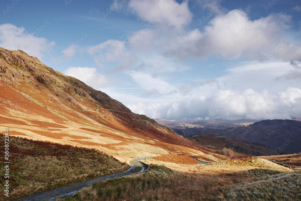 Track on the Honister Pass. Cumbria, UK. Track on the Honister Pass. Cumbria, UK.
