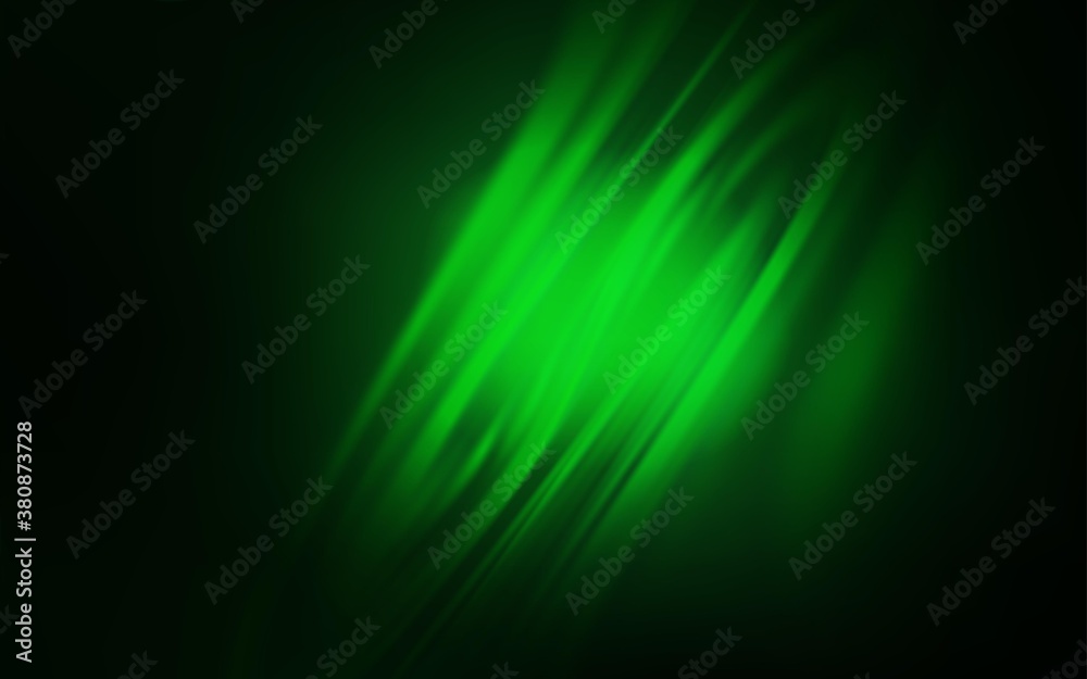 Dark Green vector abstract blurred background. Glitter abstract illustration with gradient design. The best blurred design for your business.