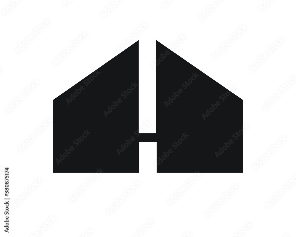 h initial logo letter designs 