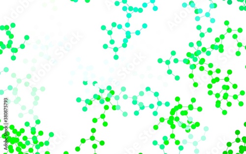 Light Green vector backdrop with artificial intelligence data.
