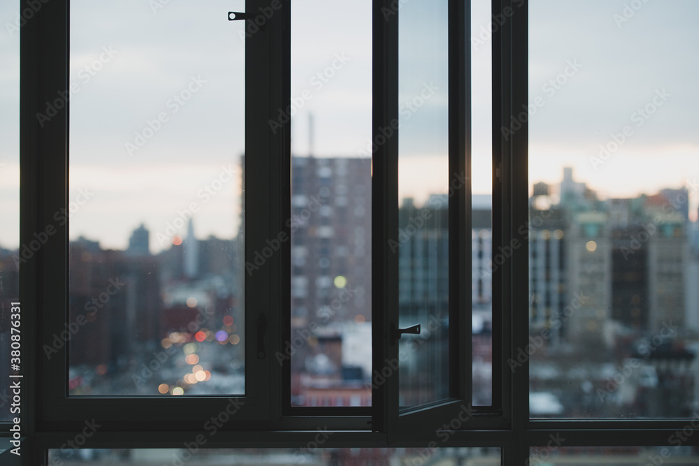 Open window in the city Open window in the city