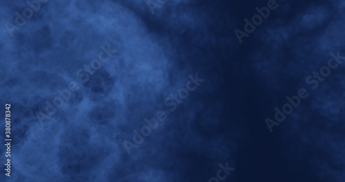 Abstract 4k resolution defocused fog background for backdrop, wallpaper and varied design. Dark blue, blue gray and electric blue colors.