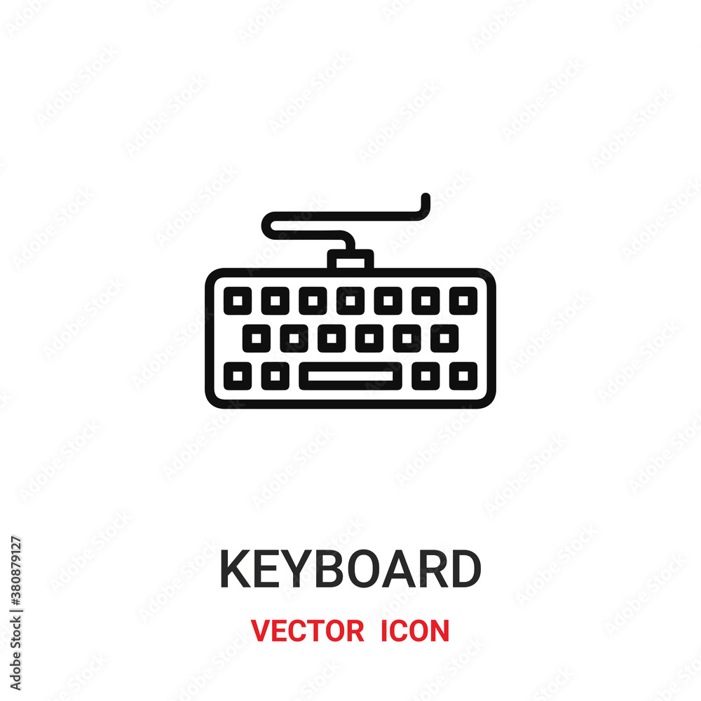 keyboard icon vector symbol. keyboard symbol icon vector for your design. Modern outline icon for your website and mobile app design. keyboard icon vector symbol. keyboard symbol icon vector for your design. Modern outline icon for your website and mobile app design.